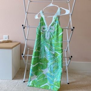 Lilly Pulitzer green shift dress Womens 00